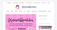 Desktop Screenshot of kosmetikkportalen.com